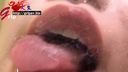15 spitting! 63mm long tongue, Lens licking dripping with thick saliva of Riho Kodaka