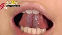 【Tongue fetish】Close-up of female college student Kanami's beautiful tongue & self-finger