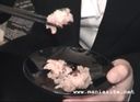【オリジナル】ザーメンマニアのサークルVENOM 究極の食ザーメン！赤飯食べてるちえみさんに発射！編