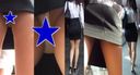 ■HD video appalled! Panchira of impossible pants of miniskirt OL in blouse!