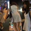 ！ 매우 드뭅니다! 슈퍼 귀여운 하얀 드레스 소녀의 스티커 사진!
