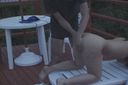 [Amateur personal shooting hidden camera] Men and women flirting on pool benches! Too defenseless! Thick bikini gal!