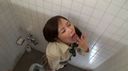 Uniformed girl who pees and masturbates in the school toilet