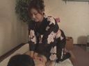 Negotiate the real thing at a rejuvenating massage shop where a beautiful wife serves in a yukata!