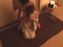 A male customer performs a super hustle waisetsu reverse massage on a healthy yukata beauty massage!