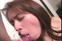 A beautiful wife shoots into her mouth while tasting two cocks