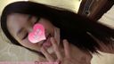 [Amateur ♥ completely original personal shooting] 2 consecutive shots without vaginal discharge for the first time in life Ubu erotic female college student semen licking Ku~-chan