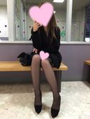 White panty shot seen through GAL pantyhose