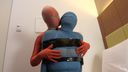 ZENTAI GIRL ENCASEMENT HAND JOB