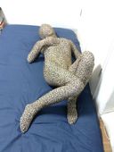 Zentai for leopard print mannequin