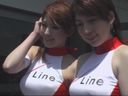 [Treasure] [**] Bodycon Race Queen**! You can see through the T-back completely from the low angle! You can see the nipple erection of Lace, which is similar to Saka ○○ child in the first 11 minutes!