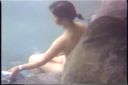 【**】 【Bath】Camera shooting of each other in the open-air bath, without realizing that I am ** ...