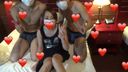 Classmate mature woman Yumi-chan who is disturbed by a foursome, ** with handsome men far away! [Part I] 【Personal Photography】