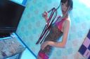 【Personal shooting】Hentai SM play whipping & strap-on thrusting ★