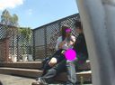 [Blue **] Cute J.K.'s super aggressive and fearless outdoor naked sex **! 【No.064】