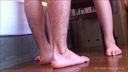 【足/脚フェチ】セックス中の足もと　（ブルマのコスプレを着せてイスでハメ撮り）