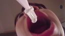 歯ブラシになりたい２（歯磨き粉）【フェチ:口・唇・舌・唾液・ベロ・ツバ・歯の超アップ映像】