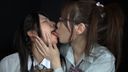 Nose licking lesbian kiss schoolgirl