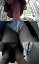 【High Quality FHD】 Young Twin Tail Plain Clothes ○ K-chan Flipping & Upside Down Shooting PART1