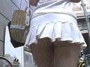 Street corner miniskirt ☆ Ass pretending T-back full view edition