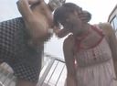 Full chin tag in the open air, if caught, masturbation and rubbing sentence (2)