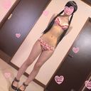 [Personal shooting] Haruki 18-year-old petite girl ☆ A good ass girl who likes piercing is vaginal shot from agony with an electric vibrator [Amateur video]