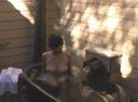 Beautiful hot spring solo trip ~ Open-air bath masturbation is being seen ~