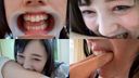 Full HD │ [Biting fetish tooth fetish] Cute bite with Emily Suzuhara's white teeth