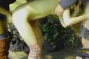 【Gonzo】Outdoor! An adulterous M married woman who sucks two cocks at the same time! I love sperm!