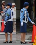 Policewoman Female Police Officer Summer Uniform Blindfolded 4