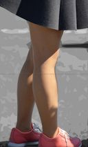 vol255-Miniskirt fluttering with natural plump beautiful legs P chiller
