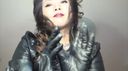 strangling in black leather(POV shot constricted)