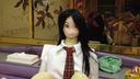 Love doll schoolgirl and Deriheru play