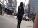 【数量限定】街撮り美女051「黒ホットパンツ・黒スト」