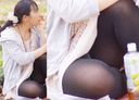 Steamy panties behind the tights of a mature older sister