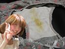【Classmate Mischief】Dirty cotton panties of a lively and cute classmate