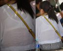 [Transparent bra] Older sister lifting huge breasts with a 4-step hook big bra