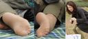 【Soles】Stuffy pantyhose soles that you don't want to see a fair-skinned, clean and beautiful wife