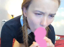 No overseas amateur beauty Personal shooting Masturbation of a cute child with a baby face that looks good with pigtails Chat