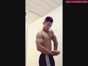 Muscle boys posing masturbation