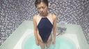【個人撮影】４０代主婦の性的ペット生活　競泳水着でお風呂オナニー 【オリジナル】