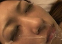 Amateur girl, first shot, stunning facial cumshot