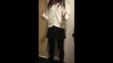 Uniform cross-dressing masturbation