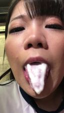 [Vertical video] With dessert properly! Sweeten yogurt in your mouth before transferring ♪ it to your mouth Kanon(3) FETK00452