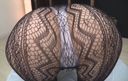 [Pattern pantyhose× slender beauty] 【Ass job】Beautiful ass sister's pantyhose thighs and buttocks are squirming! Semen shot into pantyhose! !!