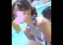 【Breast chiller】Cute with breast chiller with swimsuit beauty mom