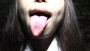 [* 超珍貴 J ● 口頭觀察] 長舌頭黑毛 J ● Yuka-chan 舌頭厚度 唾液的溫暖量，觀察唾液粘稠和個人拍攝！ KITR00019