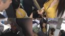 勤電車で見つけた巨乳OL 勃起したちんぽで臀部をツンツン 怯えながら抵抗出来ずにねっちょり濡れてくるすけべなおまんこ トイレに連れ込んで生まんこ挿入→がっつり中出し！