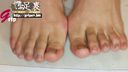 Laughter de M daughter Mao Mochizuki's toes open well 23.5cm sole toe close-up appreciation