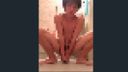 [Limited to < pieces> my private video] A young man with ragged hair masturbates in the bath!